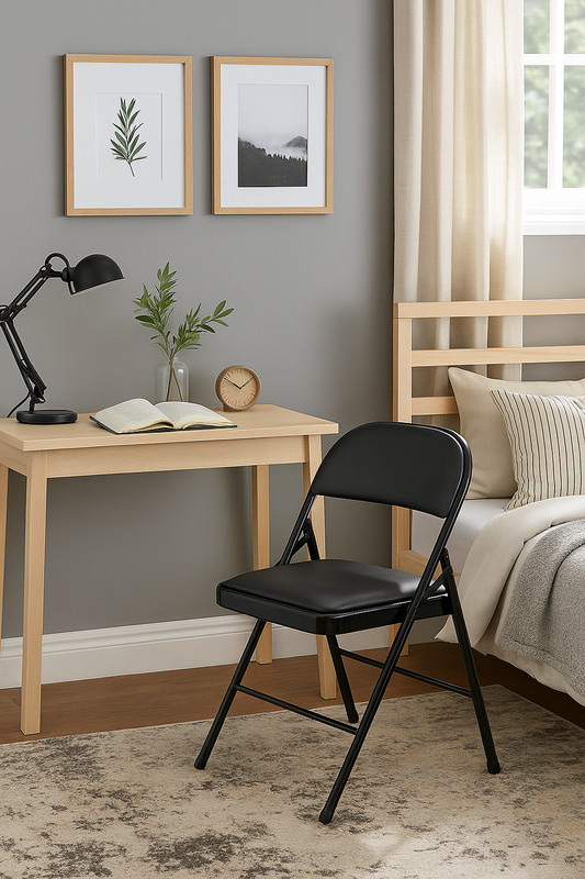 Premium Black Foldable Chair